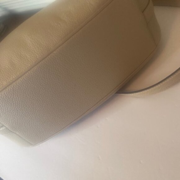 Kate Spade Cobble Hill Finley Cream Hobo Purse Shoulder Bag Soft Pebbled Leather - Picture 6 of 9